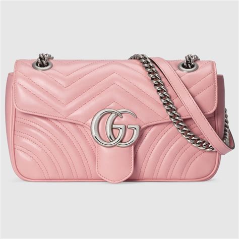 borsa a spalla rosa gucci|Borsa a spalla GG Super Mini in pelle in Rosa .